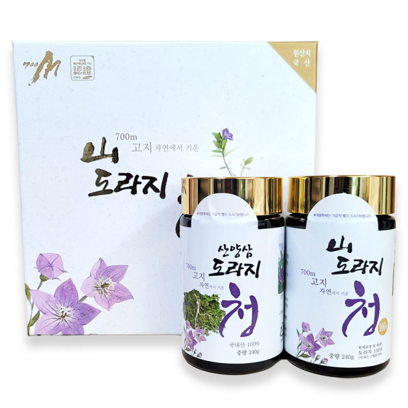 산도라지청 2종세트 (각 240ml)